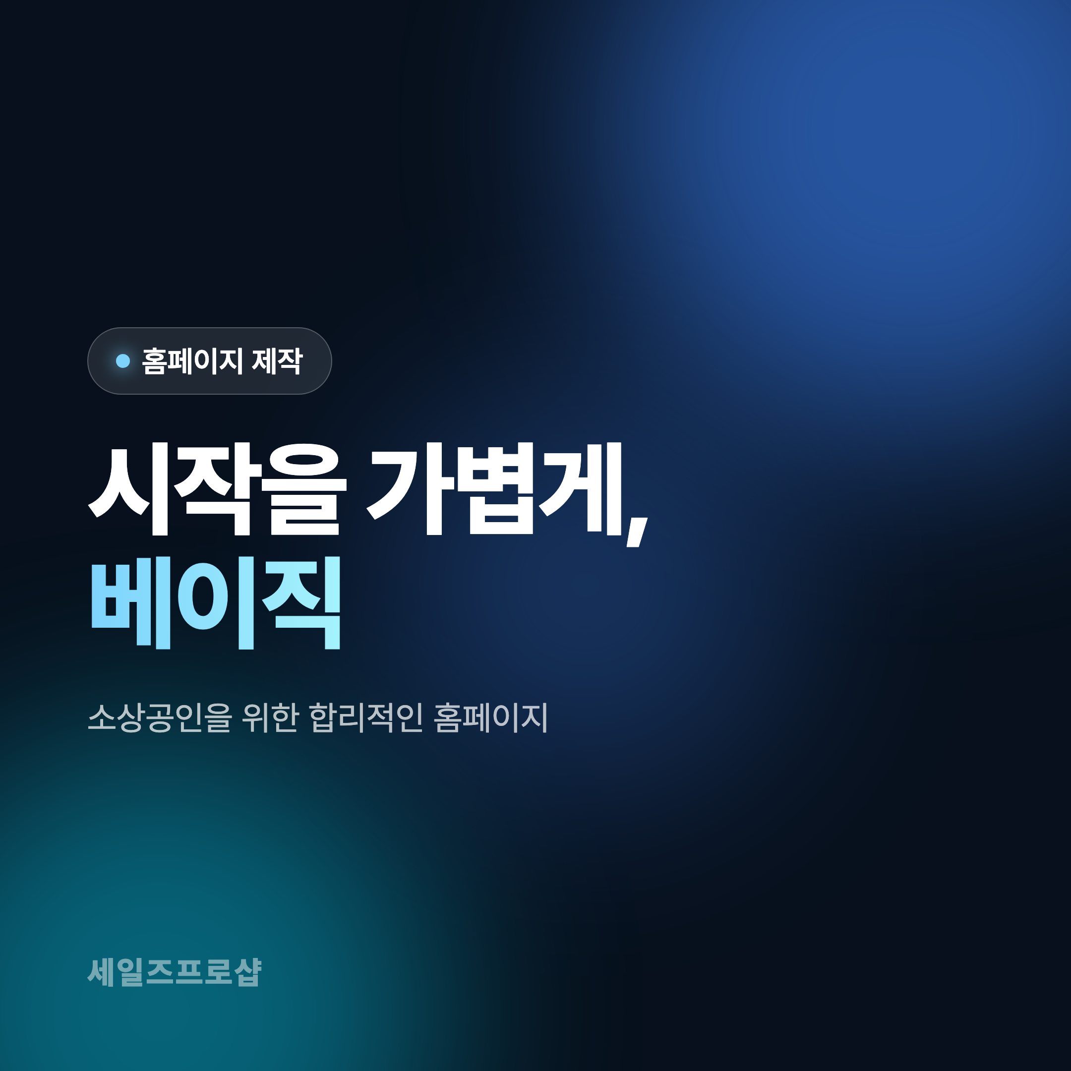홈페이지 제작 · 베이직